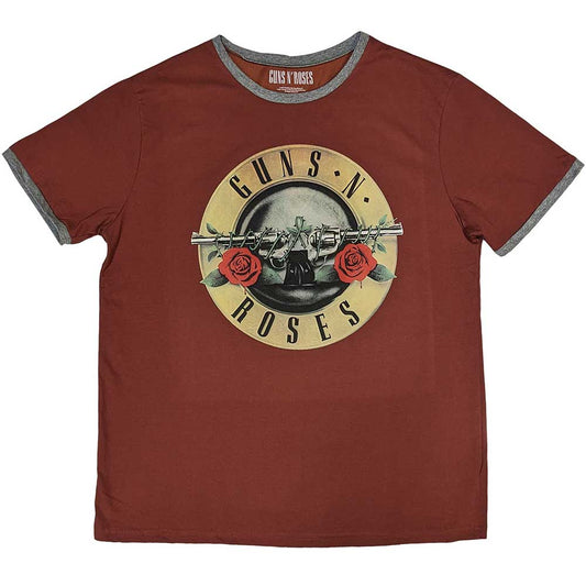 Guns N Roses Classic Logo Unisex Ringer T-Shirt