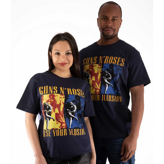 Guns N Roses Use Your Illusion Navy Unisex T-Shirt