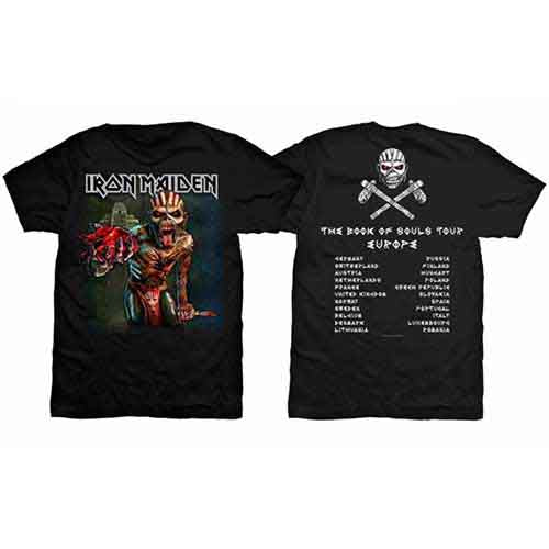 Iron Maiden The Book Of Souls European Tour V1 Unisex T-Shirt