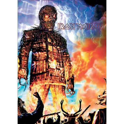 Iron Maiden Wicker Man Postcard
