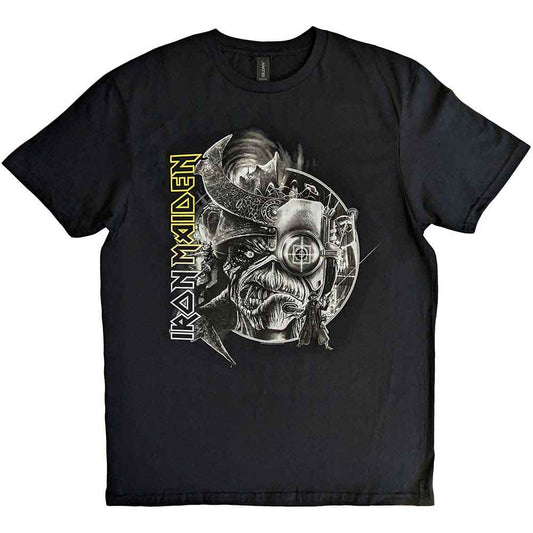 Iron Maiden The Future Past Tour 23 Greyscale Unisex T-Shirt