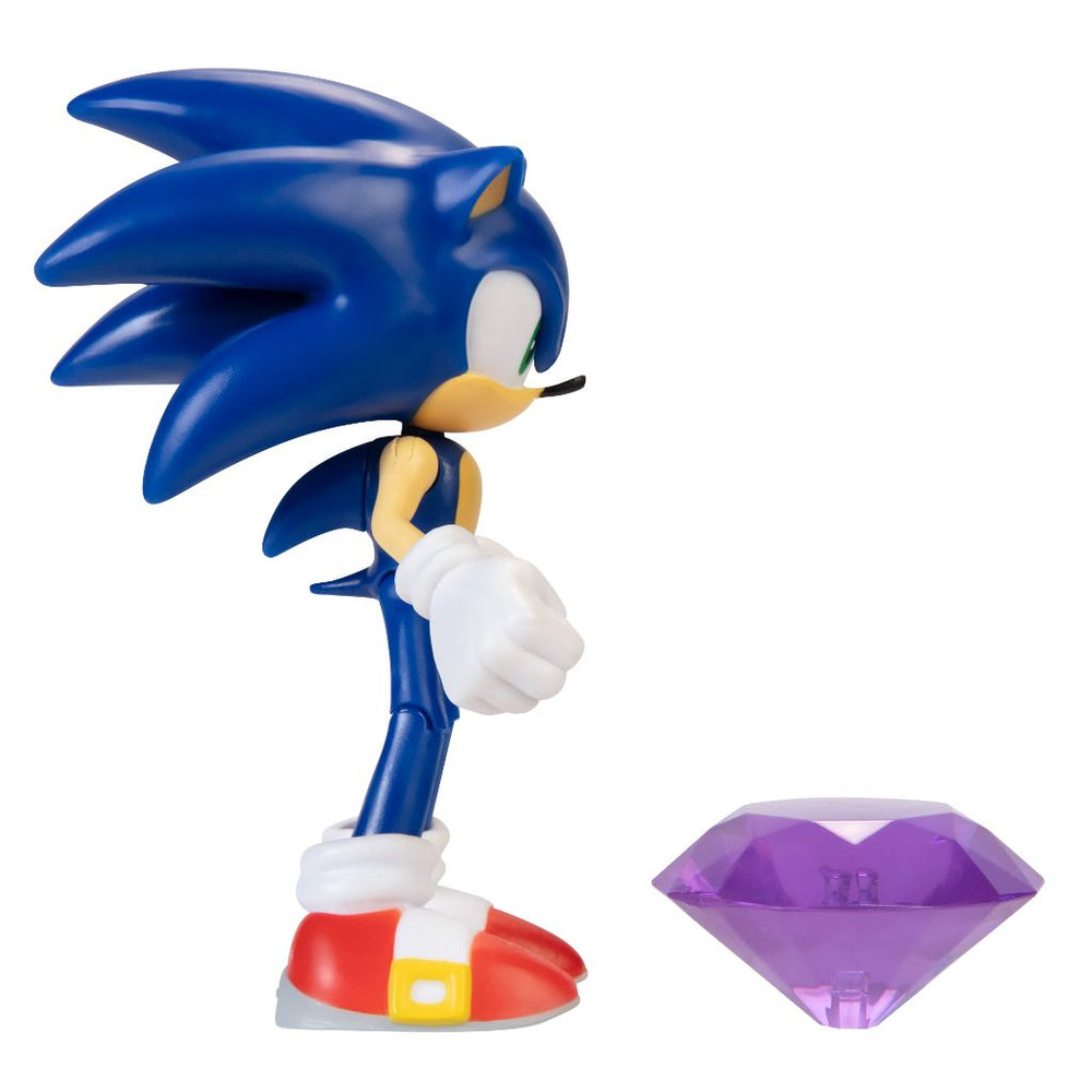 Sonic the Hedgehog with purple Emerald Figure