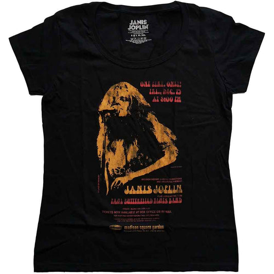 Janis Joplin Madison Square Garden Ladies T-Shirt