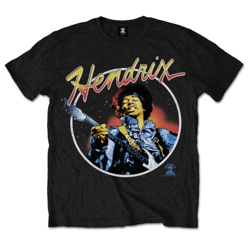 Jimi Hendrix Script Circle Unisex T-Shirt