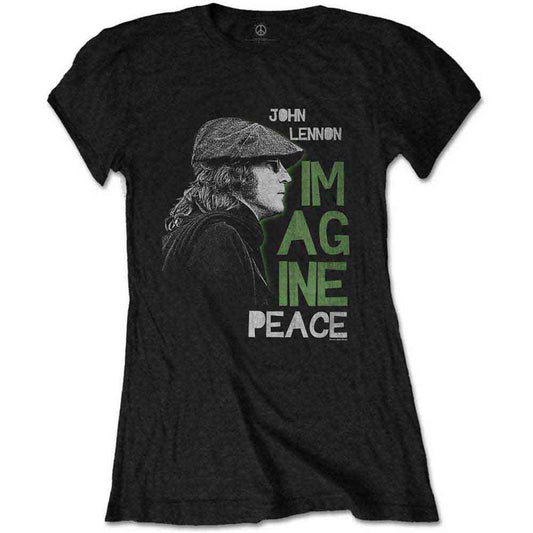 John Lennon Imagine Peace Ladies T-Shirt