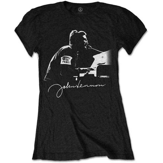 John Lennon People For Peace Ladies T-Shirt