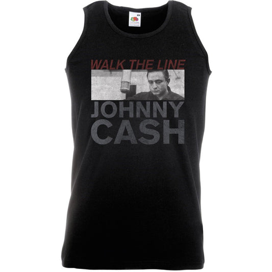 Johnny Cash Studio Shot Unisex Vest T-Shirt