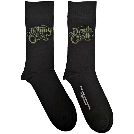 Johnny Cash Text Logo Unisex Ankle Socks