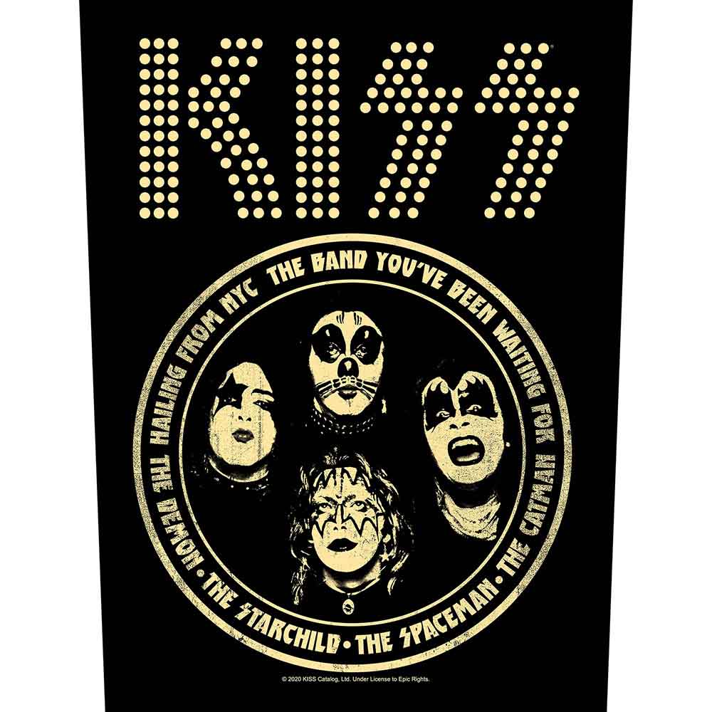 Kiss Hailing from NYC Back Patch