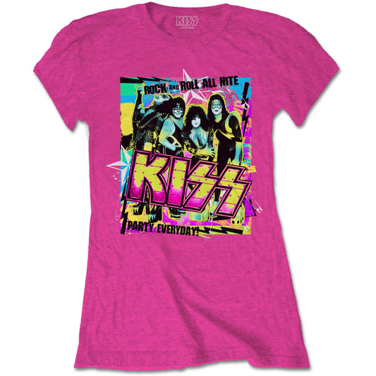 Kiss Party Every Day Ladies T-Shirt