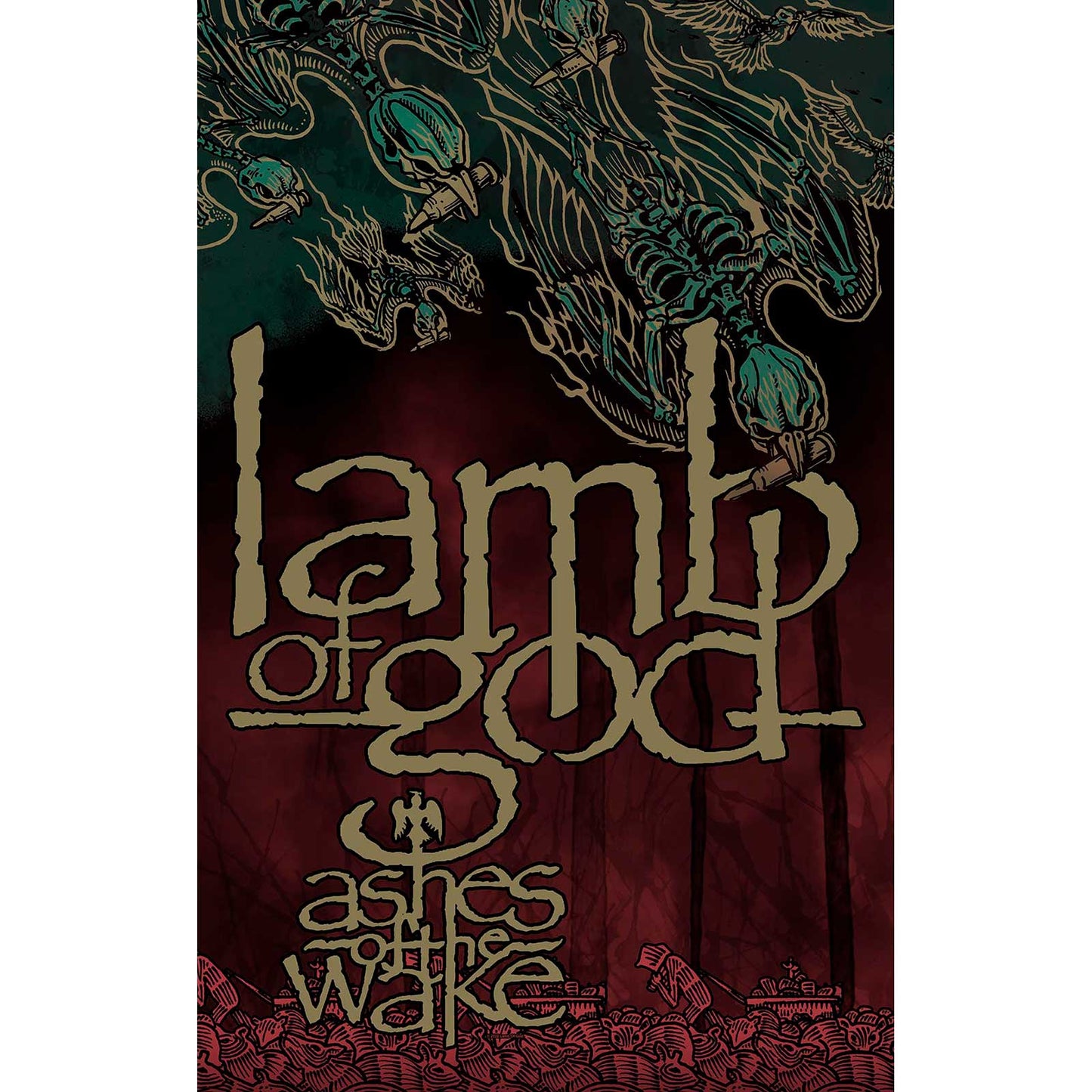 Lamb of God Ashes Of the Wake Textile Poster