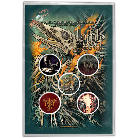 Lamb Of God Omens Button Badge Pack