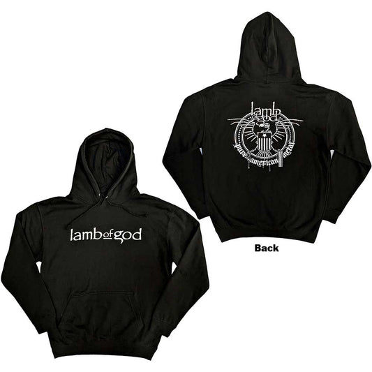 Lamb Of God Skeleton Eagle Pullover Hoodie