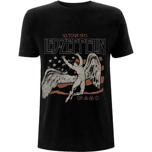 Led Zeppelin Us 1975 tour Flag Unisex T-shirt