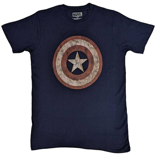 Marvel Captain America Embroidered Shield Unisex T-Shirt