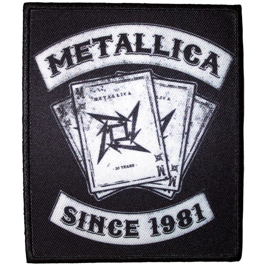 Metallica 3oth Anniversary Playing Card Patch