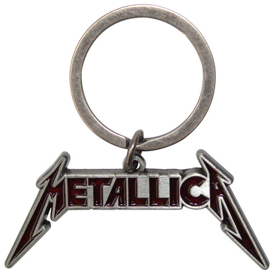 Metallica Keychain: Deep Red Logo