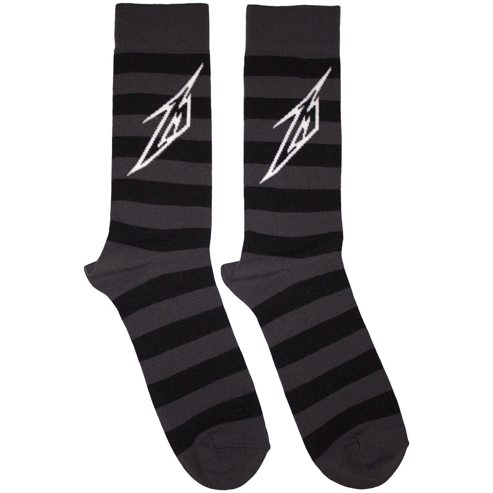 Metallica Lightning M Charcoal Grey Socks