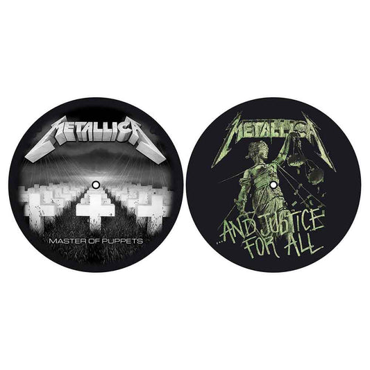 Metallica Master of Puppets and Justice for All Turntable Slipmat Set