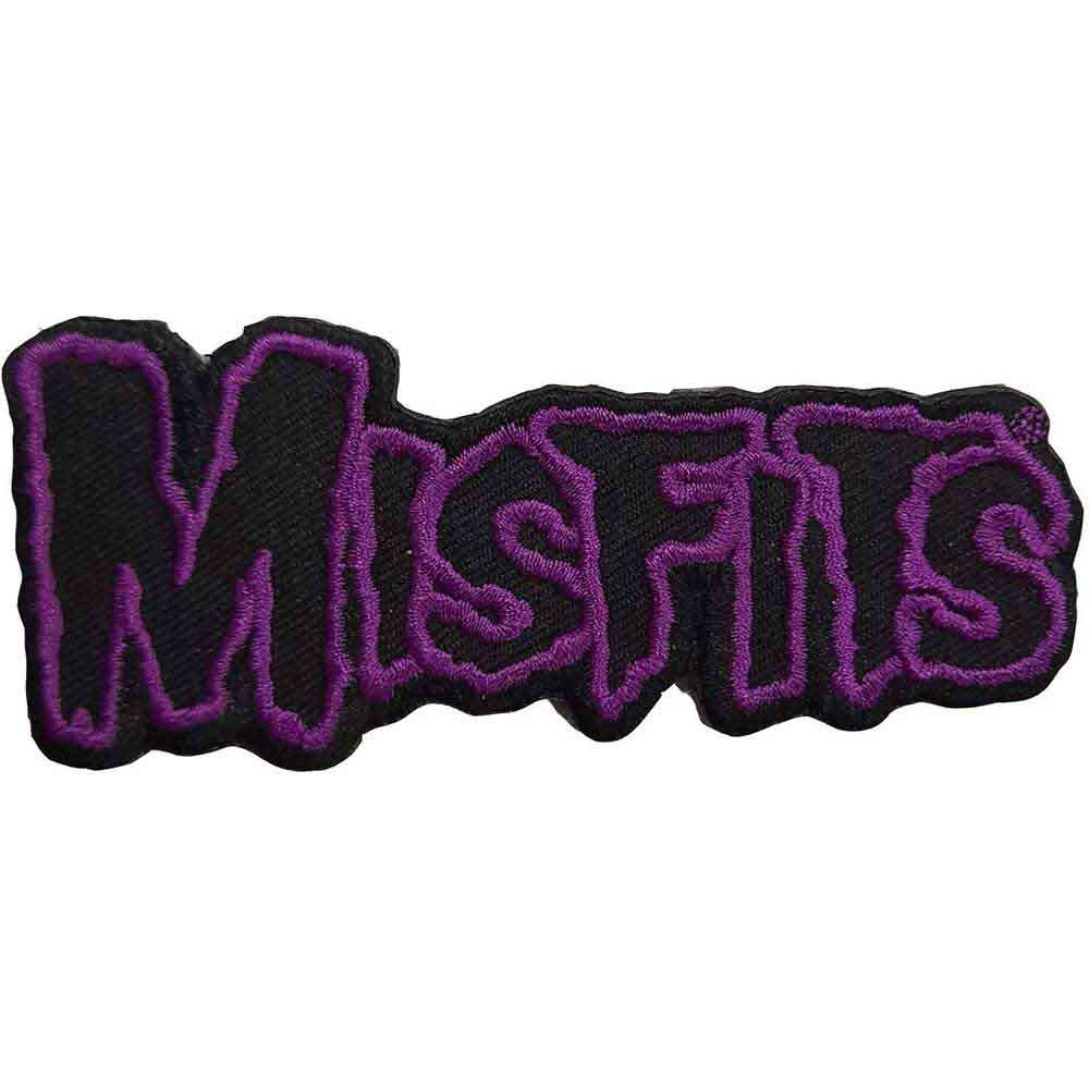 Misfits Woven Patch: Purple Border Logo