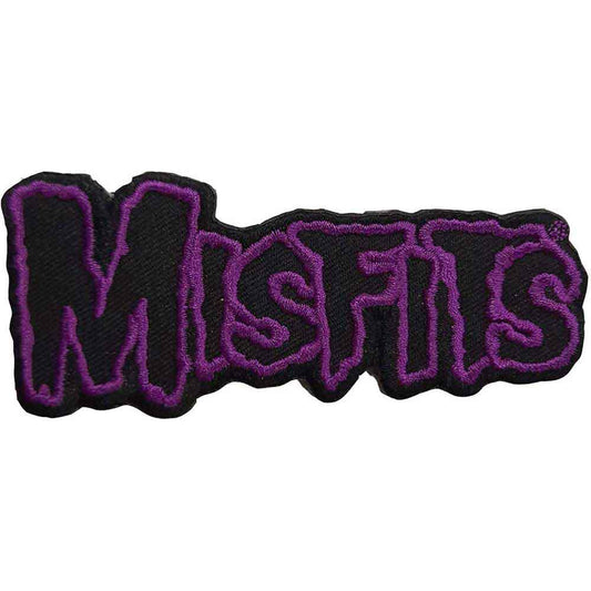 Misfits Woven Patch: Purple Border Logo