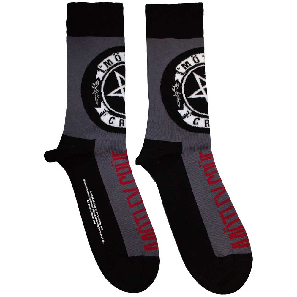 Motley Crue Unisex Ankle Socks: Pentagram Circle