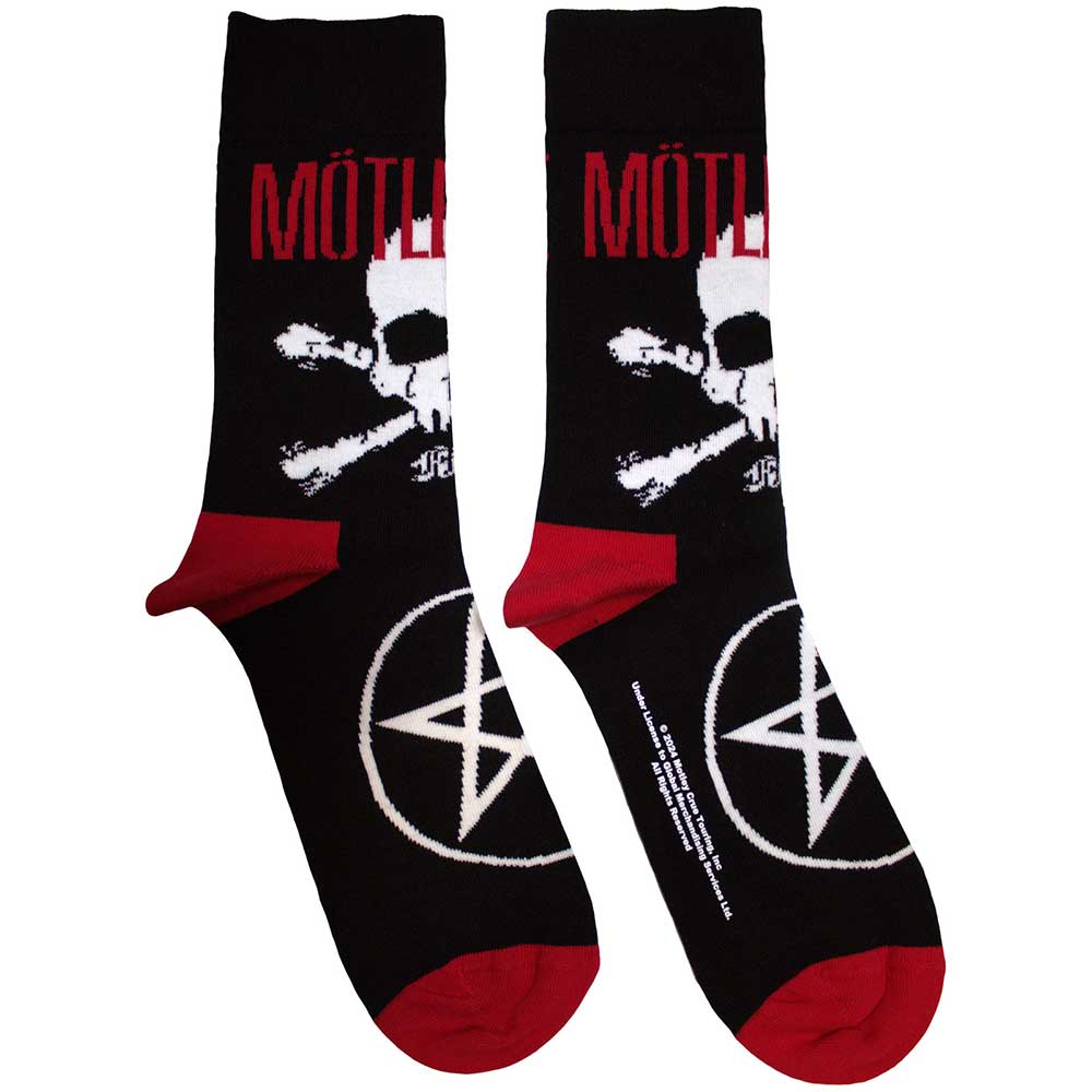 Motley Crue Unisex Ankle Socks: Skull &amp; Crossbones