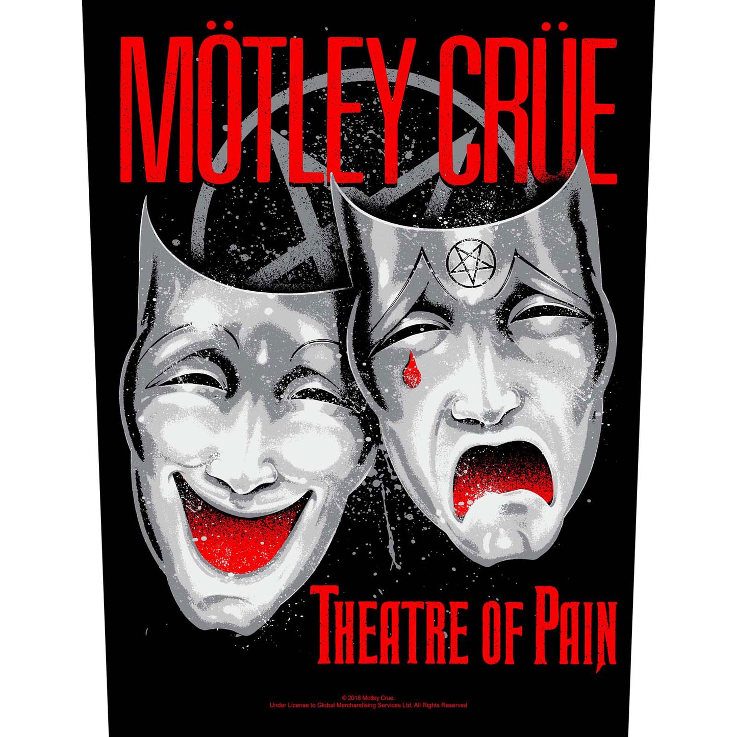 MOTLEY CRUE BACK PATCH: THEATRE OF PAIN