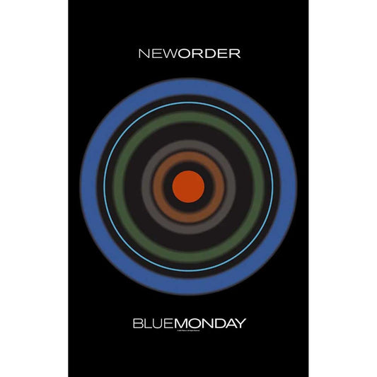 New Order Blue Monday Textile Poster