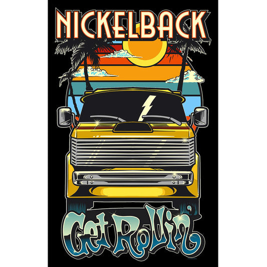 Nickelback Get Rollin Textile Poster