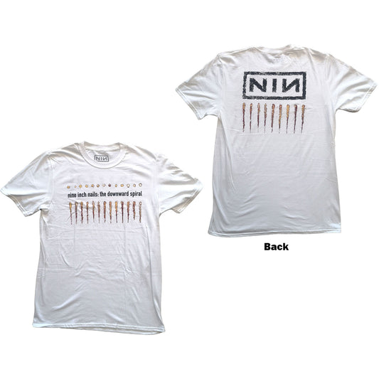 NINE INCH NAILS UNISEX T-SHIRT: DOWNWARD SPIRAL