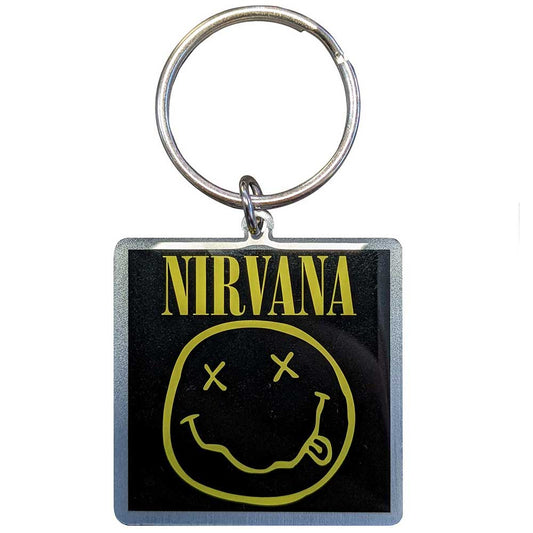 Nirvana Happy Face Keychain