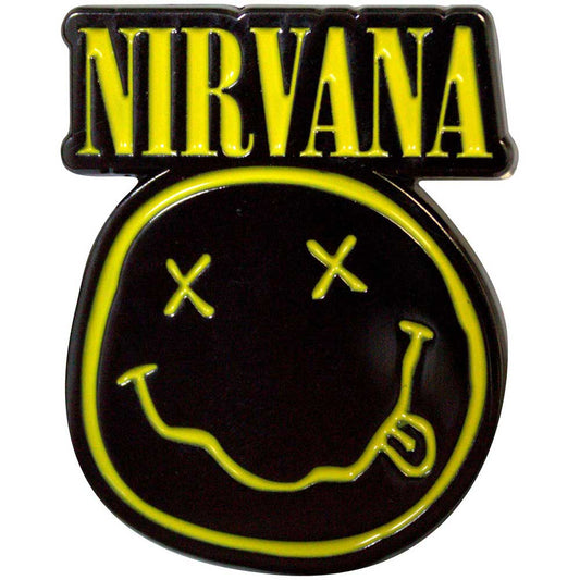 Nirvana Logo a Happy Cut-out Pin Badge