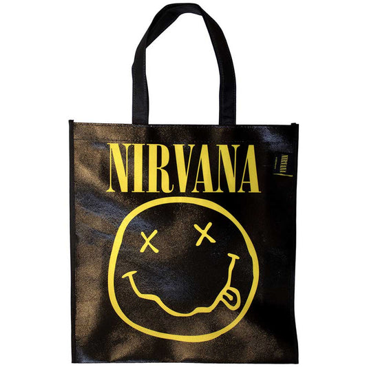 Nirvana Yellow Happy Face Eco Shopper