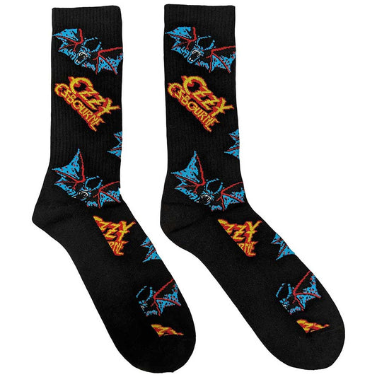 Ozzy Osbourne Logos a Bat ankle Socks
