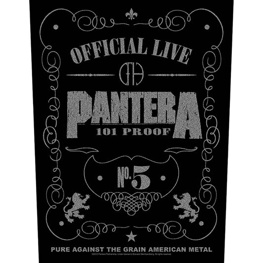 PANTERA BACK PATCH: 101 PROOF