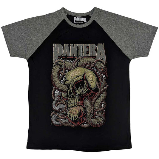 Pantera Serpent Skull Unisex Raglan T-Shirt
