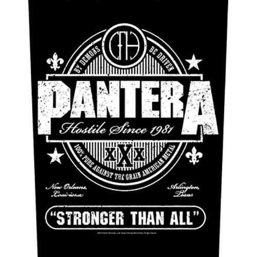 PANTERA BACK PATCH: STRONGER THAT ALL