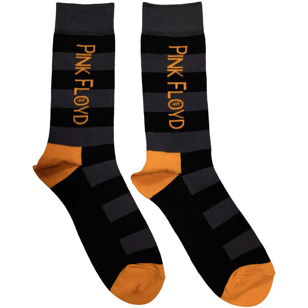 Pink Floyd Unisex Ankle Socks: Orange Logo