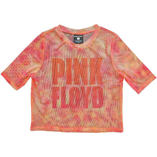 Pink Floyd Stacked Logo Ladies Crop Top