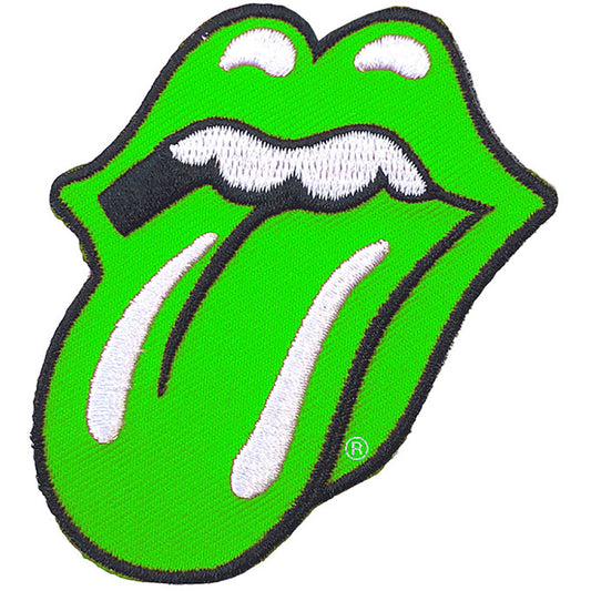 THE ROLLING STONES STANDARD PATCH: CLASSIC TONGUE GREEN