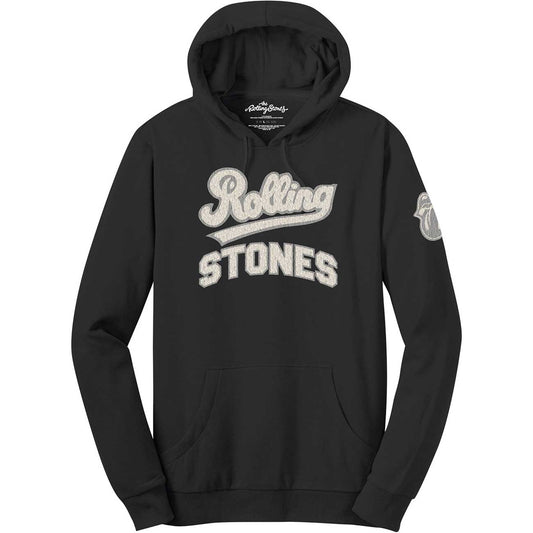 THE ROLLING STONES UNISEX PULLOVER HOODIE: TEAM LOGO & TONGUE