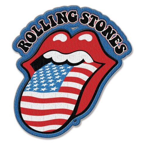 THE ROLLING STONES STANDARD PATCH: US TONGUE WITH IRON ON FINISH