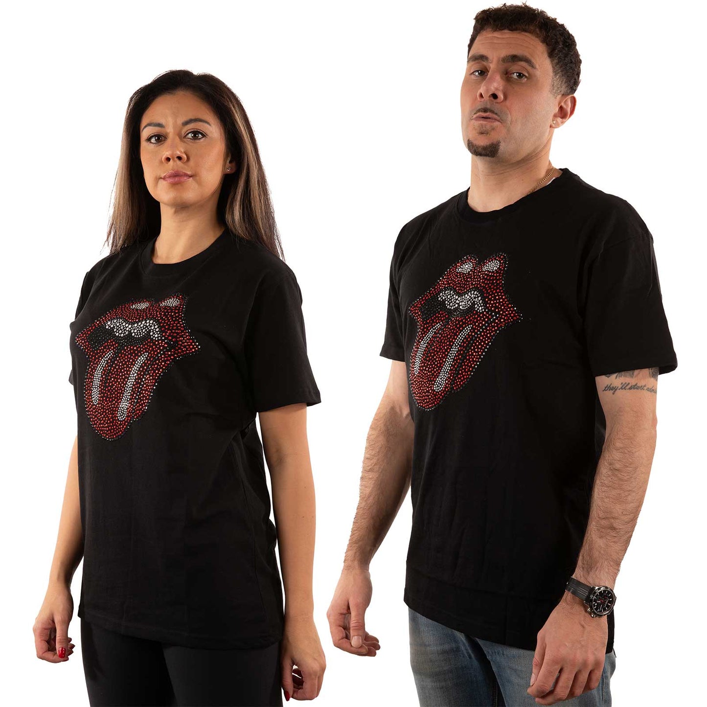 THE ROLLING STONES UNISEX T-SHIRT: CLASSIC TONGUE