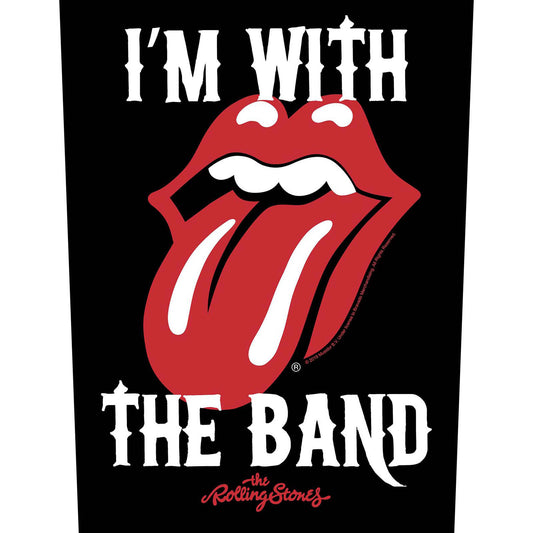 THE ROLLING STONES BACK PATCH: I'M WITH THE BAND