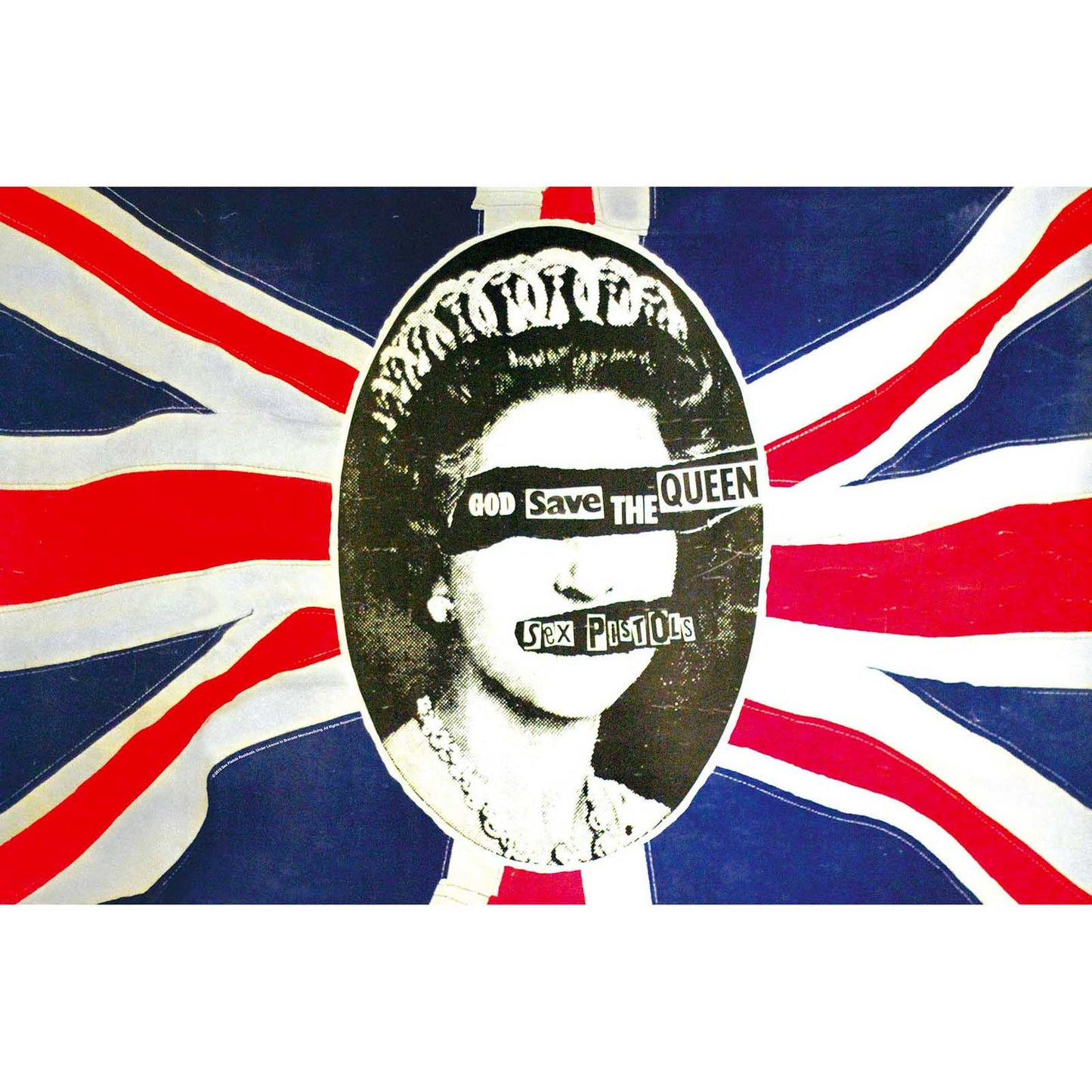 THE SEX PISTOLS TEXTILE POSTER: GOD SAVE THE QUEEN