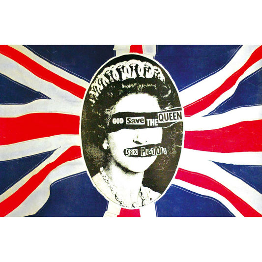 THE SEX PISTOLS TEXTILE POSTER: GOD SAVE THE QUEEN