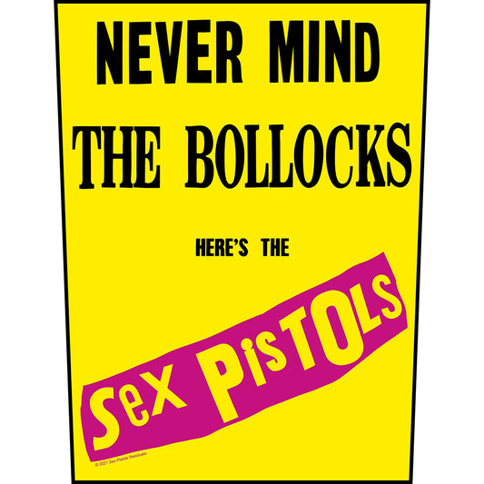 THE SEX PISTOLS BACK PATCH: NEVER MIND THE BOLLOCKS