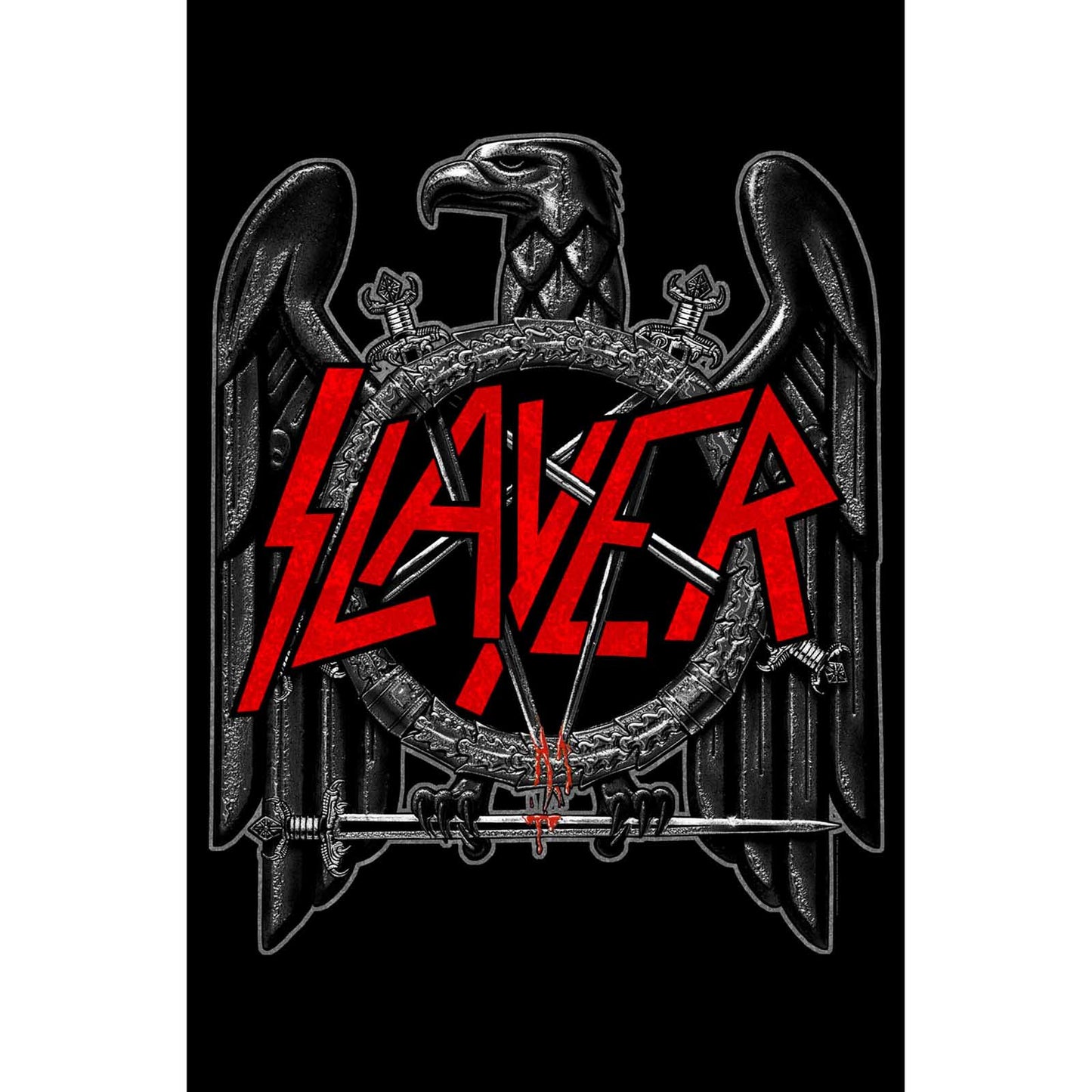 SLAYER TEXTILE POSTER: BLACK EAGLE