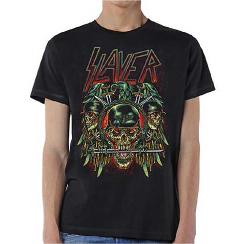 SLAYER UNISEX T-SHIRT: PREY WITH BACKGROUND